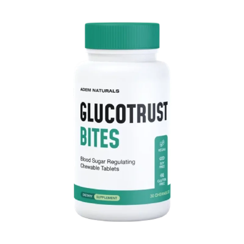 GlucoTrust Bites Blood Sugar Relief Supplement — 1 Bottle / 30 Day Supply